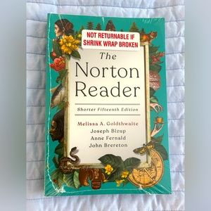 The Norton Reader 15th edition AP language and composition/ English textbook.